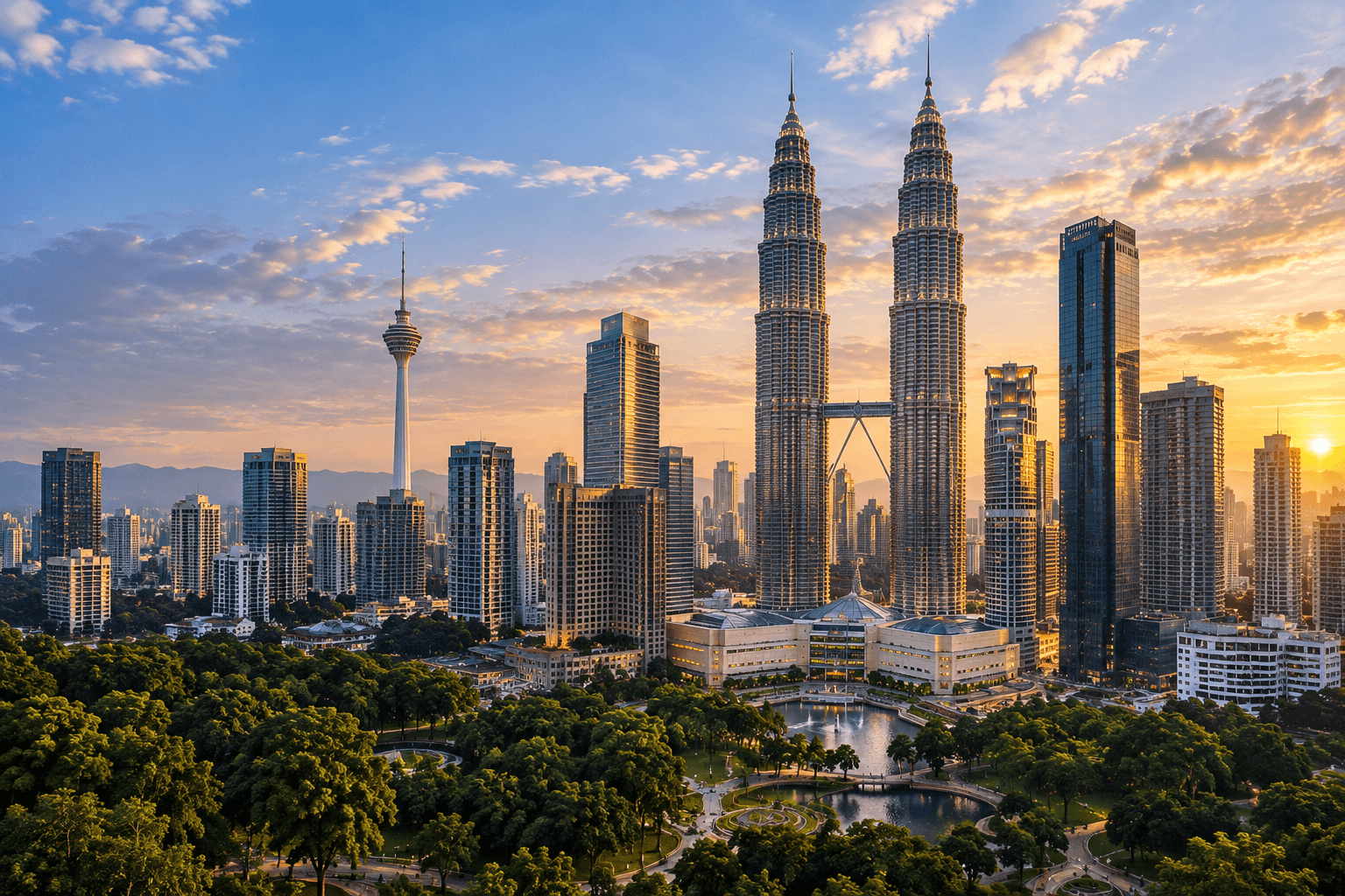 Malaysia city skyline