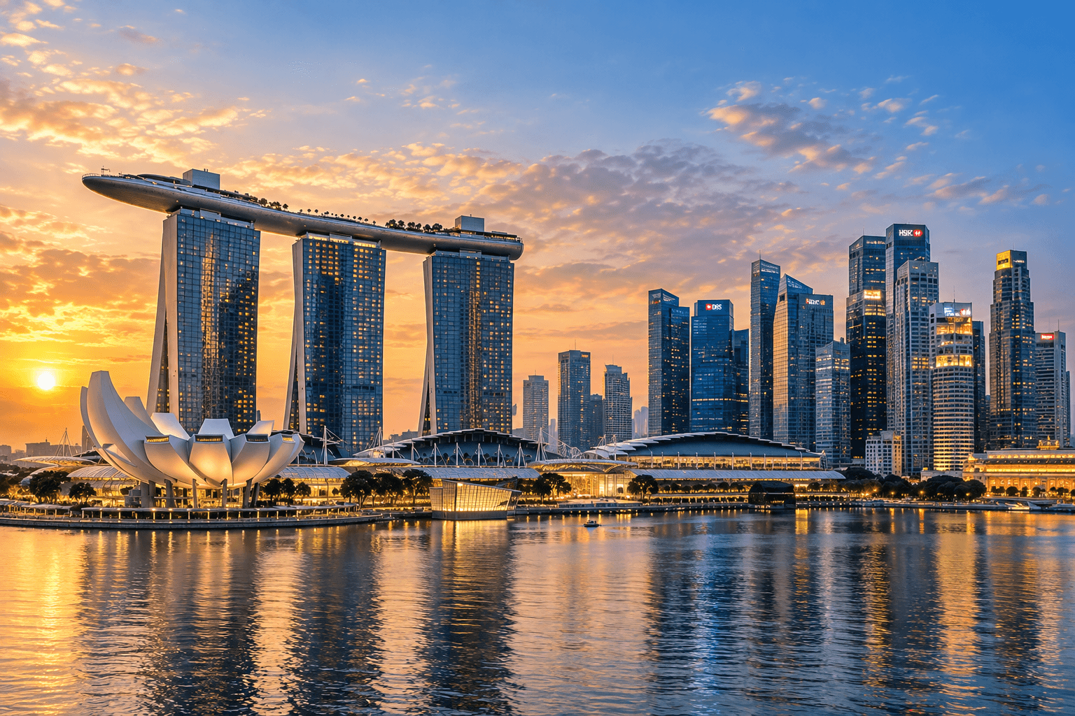 Singapore city skyline